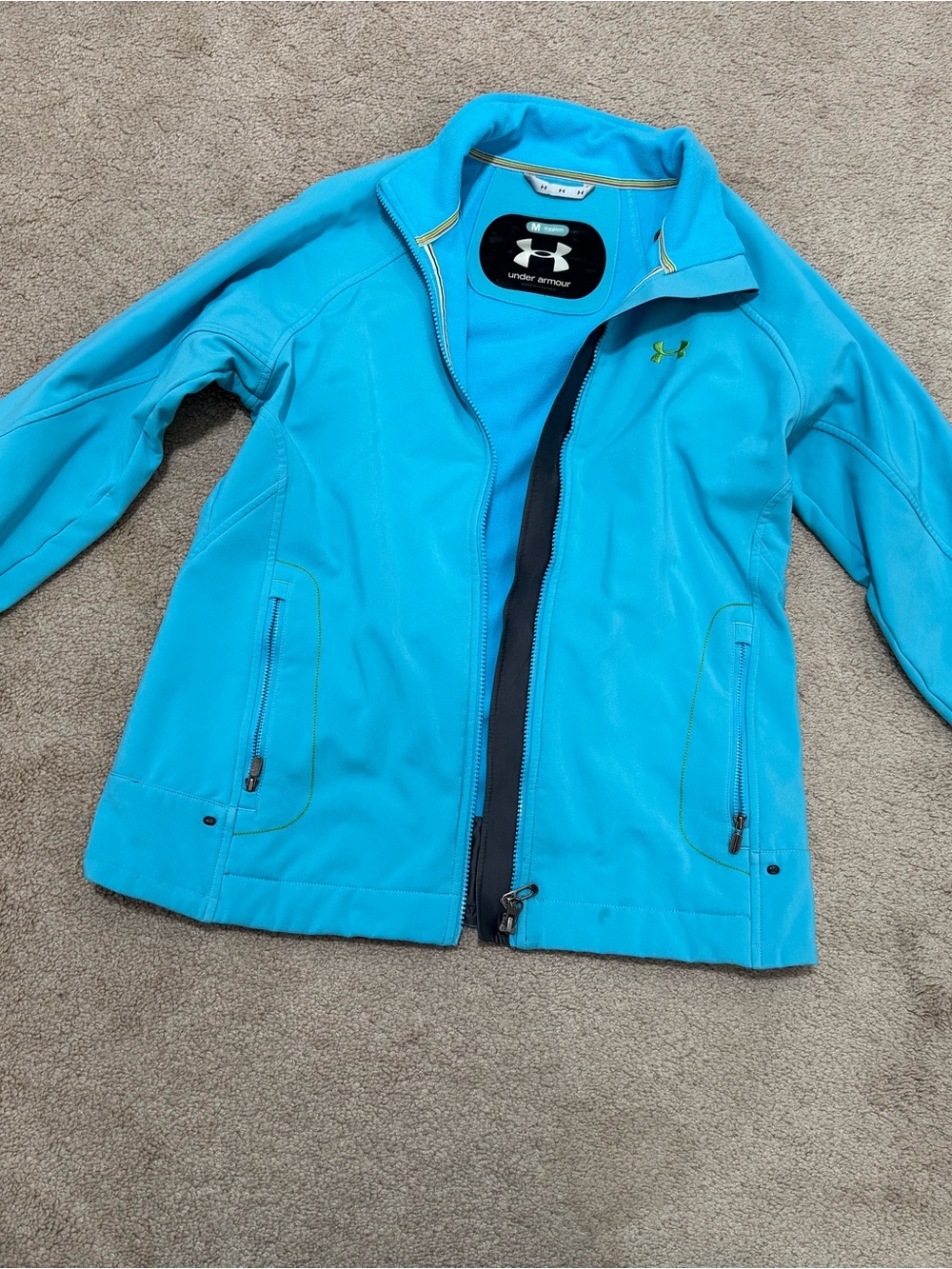 Under Armour Women's Aqua Blue Utility Softshell Jacket